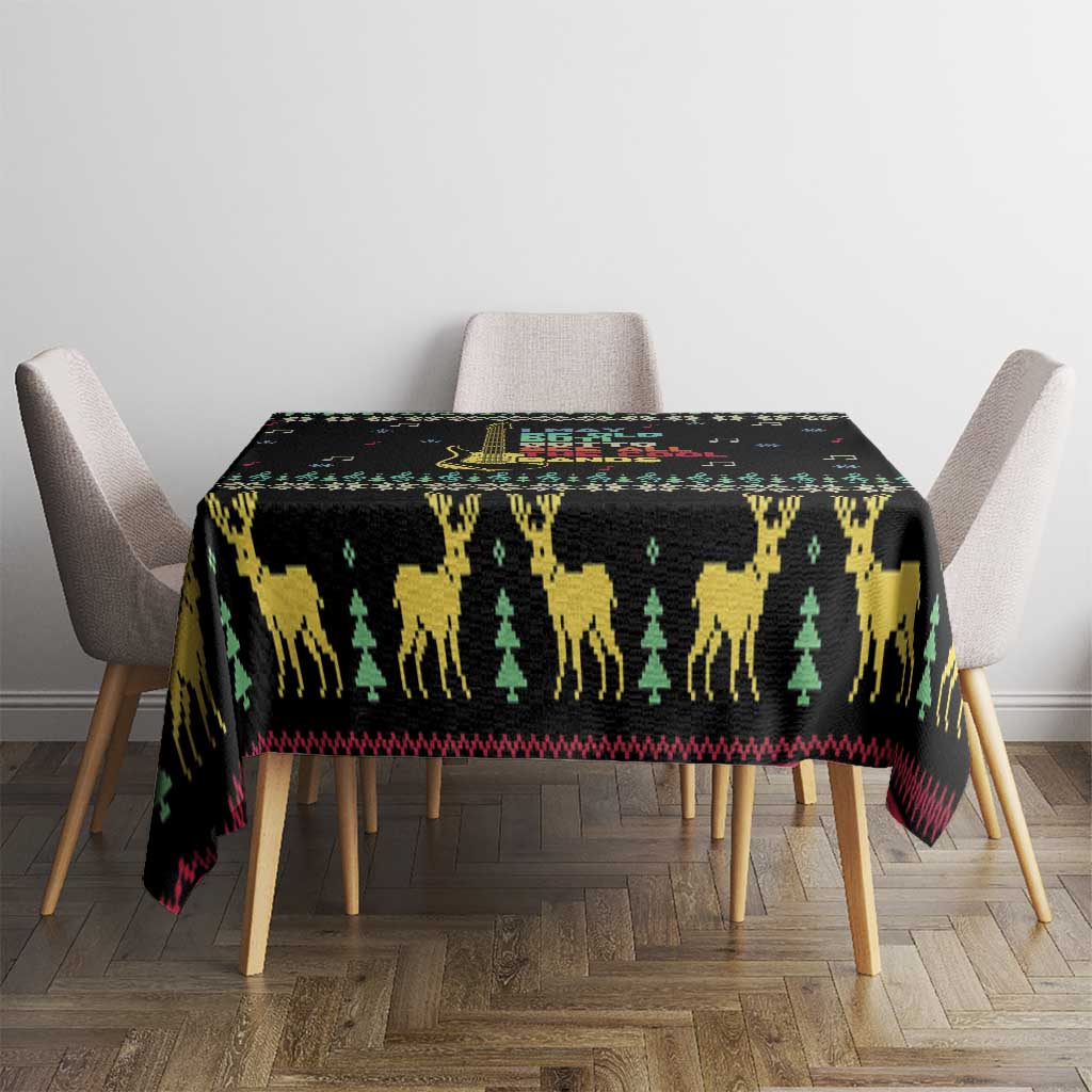 Christmas Vintage Guitar Tablecloth Xmas Holiday Patterns - Wonder Print Shop