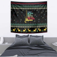 Christmas Vintage Guitar Tapestry Xmas Holiday Patterns - Wonder Print Shop
