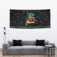 Christmas Vintage Guitar Tapestry Xmas Holiday Patterns - Wonder Print Shop