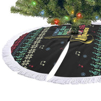 Christmas Vintage Guitar Tree Skirt Xmas Holiday Patterns - Wonder Print Shop