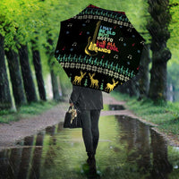 Christmas Vintage Guitar Umbrella Xmas Holiday Patterns - Wonder Print Shop