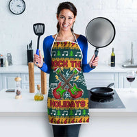 Rock The Holidays Guitar Christmas Apron Xmas Holiday Patterns - Wonder Print Shop