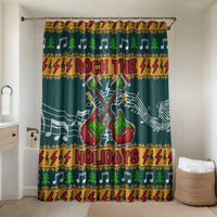 Rock The Holidays Guitar Christmas Bathroom Set Xmas Holiday Patterns - Wonder Print Shop