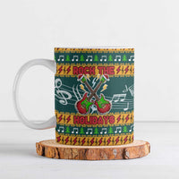 Rock The Holidays Guitar Christmas Ceramic Mug Xmas Holiday Patterns - Wonder Print Shop