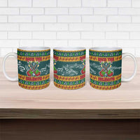 Rock The Holidays Guitar Christmas Ceramic Mug Xmas Holiday Patterns - Wonder Print Shop