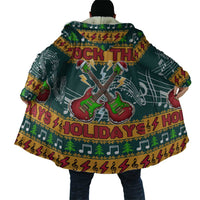 Rock The Holidays Guitar Christmas Cloak Xmas Holiday Patterns - Wonder Print Shop