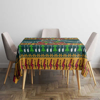 Rock The Holidays Guitar Christmas Tablecloth Xmas Holiday Patterns - Wonder Print Shop
