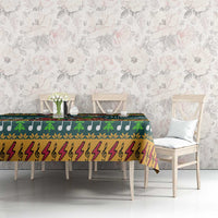 Rock The Holidays Guitar Christmas Tablecloth Xmas Holiday Patterns - Wonder Print Shop