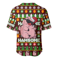 Hamsome Cute Pig Christmas Baseball Jersey Xmas Holiday Patterns - Wonder Print Shop