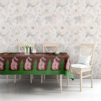 Hamsome Cute Pig Christmas Tablecloth Xmas Holiday Patterns - Wonder Print Shop