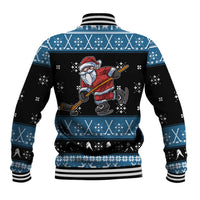 Happy Hockeyday Christmas Baseball Jacket Xmas Holiday Patterns - Wonder Print Shop