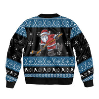 Happy Hockeyday Christmas Bomber Jacket Xmas Holiday Patterns - Wonder Print Shop