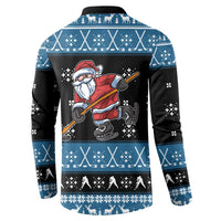 Happy Hockeyday Christmas Button Sweatshirt Xmas Holiday Patterns - Wonder Print Shop