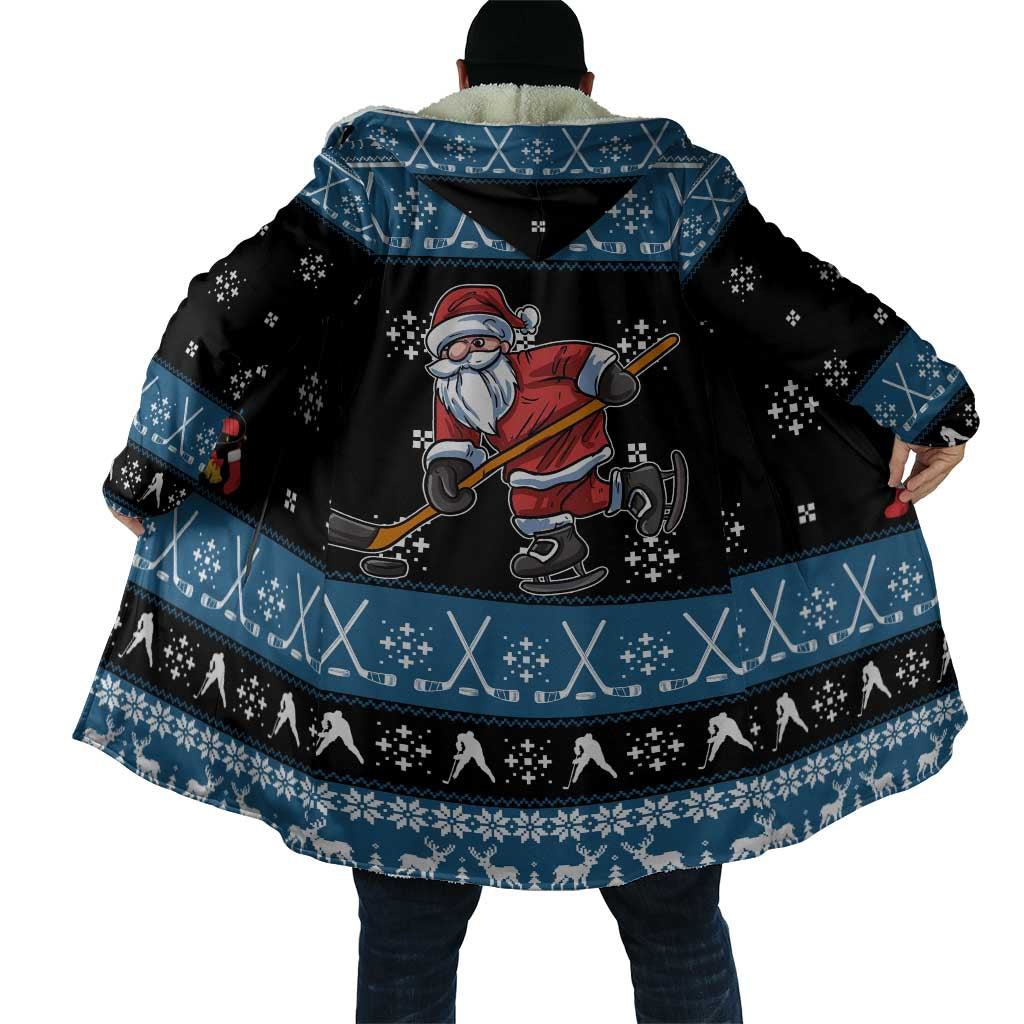 Happy Hockeyday Christmas Cloak Xmas Holiday Patterns - Wonder Print Shop