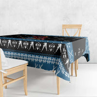 Happy Hockeyday Christmas Tablecloth Xmas Holiday Patterns - Wonder Print Shop