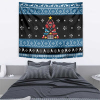 Happy Hockeyday Christmas Tapestry Xmas Holiday Patterns - Wonder Print Shop