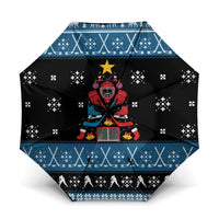 Happy Hockeyday Christmas Umbrella Xmas Holiday Patterns - Wonder Print Shop