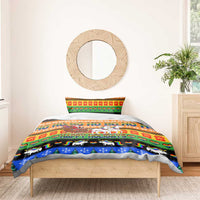 Happy Holigays Christmas Bedding Set Xmas Holiday Patterns - Wonder Print Shop