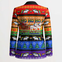 Happy Holigays Christmas Blazer Xmas Holiday Patterns - Wonder Print Shop