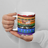 Happy Holigays Christmas Ceramic Mug Xmas Holiday Patterns - Wonder Print Shop