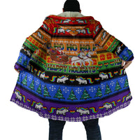 Happy Holigays Christmas Cloak Xmas Holiday Patterns - Wonder Print Shop
