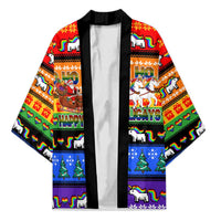 Happy Holigays Christmas Kimono Xmas Holiday Patterns - Wonder Print Shop