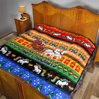Happy Holigays Christmas Quilt Xmas Holiday Patterns - Wonder Print Shop