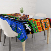 Happy Holigays Christmas Tablecloth Xmas Holiday Patterns - Wonder Print Shop