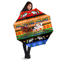 Happy Holigays Christmas Umbrella Xmas Holiday Patterns - Wonder Print Shop