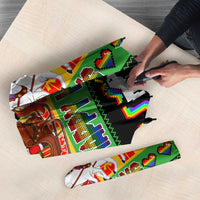 Happy Holigays Christmas Umbrella Xmas Holiday Patterns - Wonder Print Shop