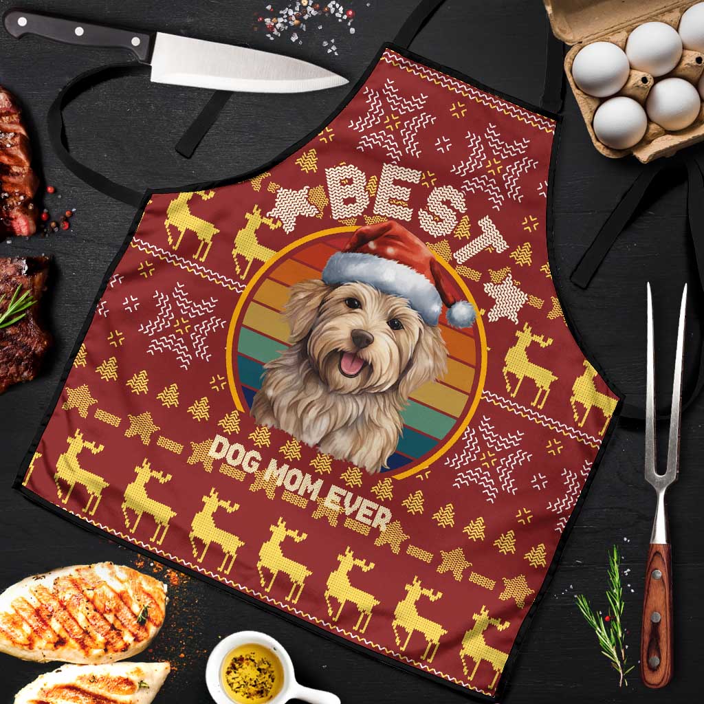 Havanese Best Dog Mom Christmas Apron Xmas Holiday Patterns - Wonder Print Shop