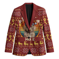 Havanese Best Dog Mom Christmas Blazer Xmas Holiday Patterns - Wonder Print Shop