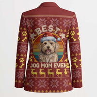 Havanese Best Dog Mom Christmas Blazer Xmas Holiday Patterns - Wonder Print Shop