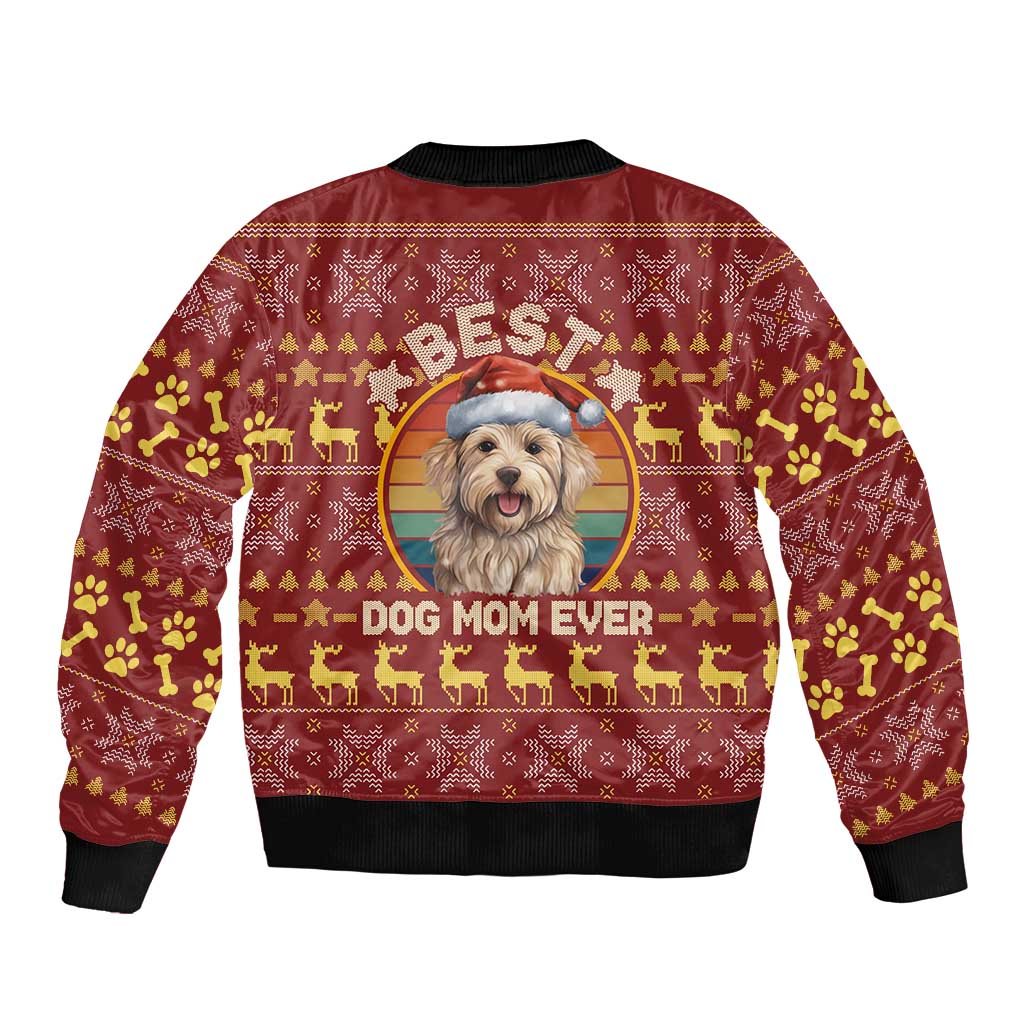 Havanese Best Dog Mom Christmas Bomber Jacket Xmas Holiday Patterns - Wonder Print Shop