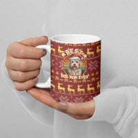 Havanese Best Dog Mom Christmas Ceramic Mug Xmas Holiday Patterns - Wonder Print Shop