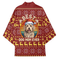 Havanese Best Dog Mom Christmas Kimono Xmas Holiday Patterns - Wonder Print Shop