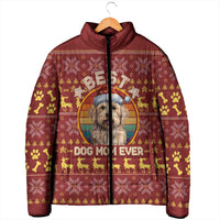 Havanese Best Dog Mom Christmas Padded Jacket Xmas Holiday Patterns - Wonder Print Shop