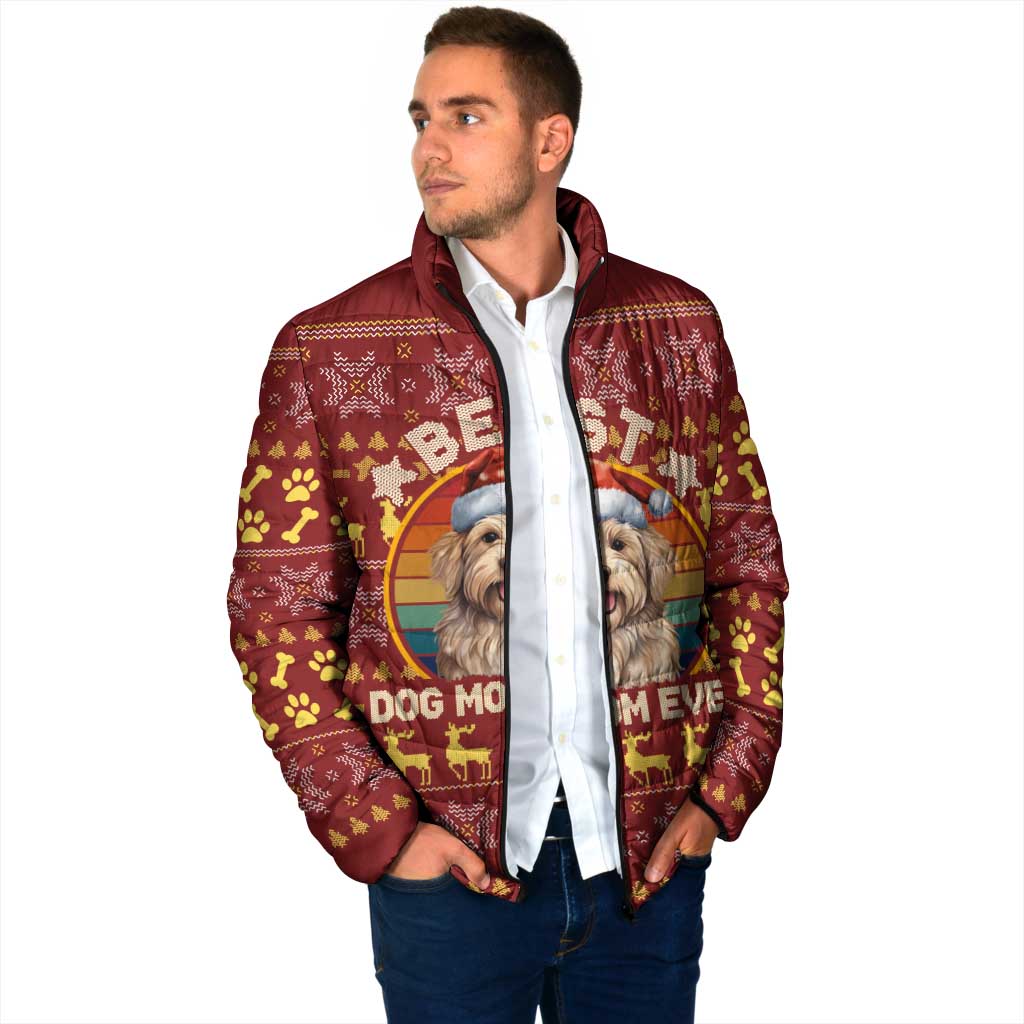 Havanese Best Dog Mom Christmas Padded Jacket Xmas Holiday Patterns - Wonder Print Shop