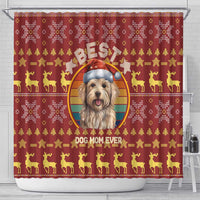 Havanese Best Dog Mom Christmas Shower Curtain Xmas Holiday Patterns - Wonder Print Shop