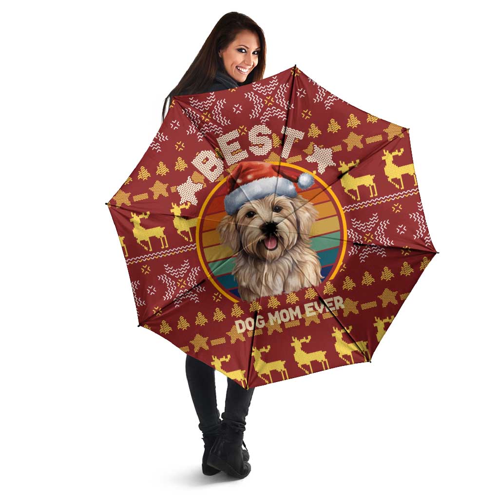 Havanese Best Dog Mom Christmas Umbrella Xmas Holiday Patterns - Wonder Print Shop