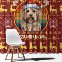 Havanese Best Dog Mom Christmas Window Curtain Xmas Holiday Patterns - Wonder Print Shop