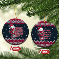 Headin For Santas Naughty Christmas Ceramic Ornament Xmas Holiday Patterns - Wonder Print Shop