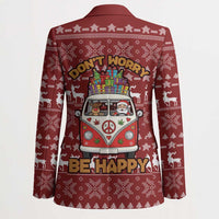 Hippie Car Santa Claus Christmas Blazer Xmas Holiday Patterns - Wonder Print Shop