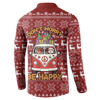 Hippie Car Santa Claus Christmas Button Sweatshirt Xmas Holiday Patterns - Wonder Print Shop