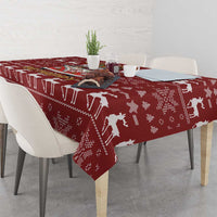 Hippie Car Santa Claus Christmas Tablecloth Xmas Holiday Patterns - Wonder Print Shop