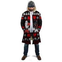 Christmas Boxing Santa And Krampus Cloak Xmas Holiday Patterns - Wonder Print Shop