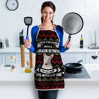 Christmas Bull Dog Terrier Apron Xmas Holiday Patterns - Wonder Print Shop