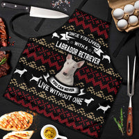 Christmas Bull Dog Terrier Apron Xmas Holiday Patterns - Wonder Print Shop