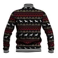 Christmas Bull Dog Terrier Baseball Jacket Xmas Holiday Patterns - Wonder Print Shop