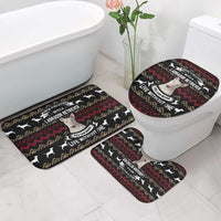 Christmas Bull Dog Terrier Bathroom Set Xmas Holiday Patterns - Wonder Print Shop